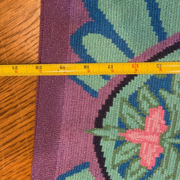 Lanhtropy Multicolor Floral Knit Sleeveless Sweater Vest Size S/M. - Picture 10 of 12